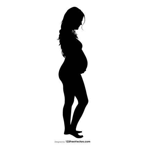 Free Pregnant Woman Silhouette Clip Art