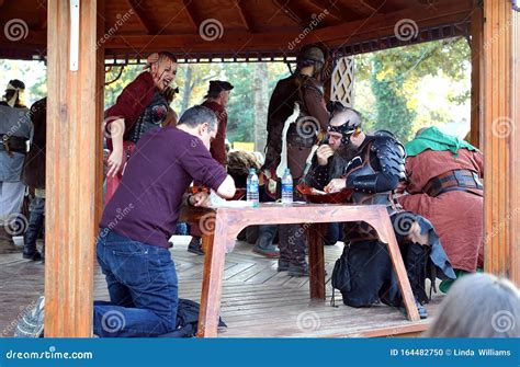 Texas Renaissance Fair - Turkey Leg Eating Contest Editorial Image ...
