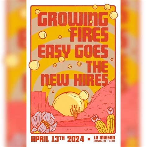 Growing Fires, Easy Goes & The New Hires April 13th, 900 Montreal Road ...