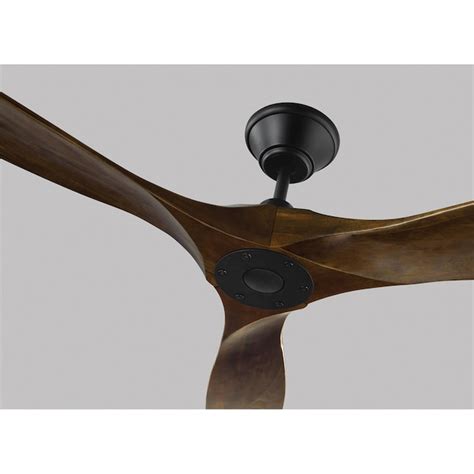 Generation Lighting Maverick 60-in Matte Black with Dark Walnut Blades ...