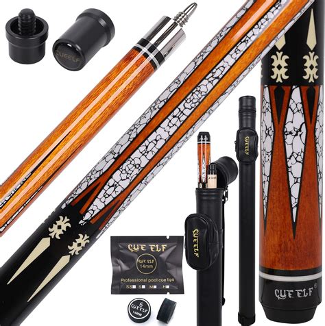 Pool Cue Stick,Low Deflection Shaft Billiard Cue Sticks with 1X1 Hard ...