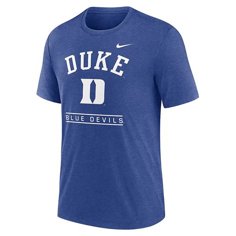 Nike Duke Blue Devils Arch Over Logo Tri-Blend T-Shirt | Academy