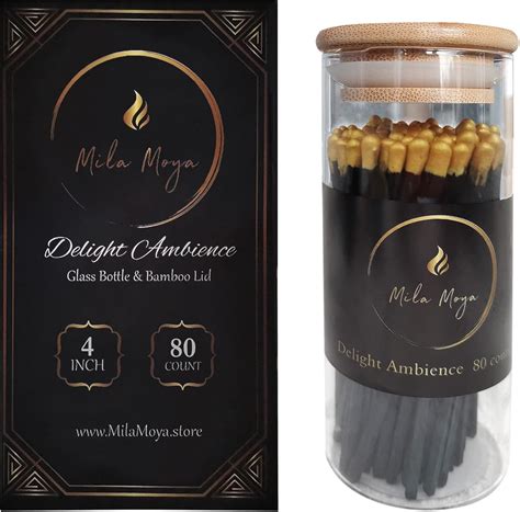 Buy Mila Moya Decorative Wooden Matches 4in/10cm | 80 Count | Long ...
