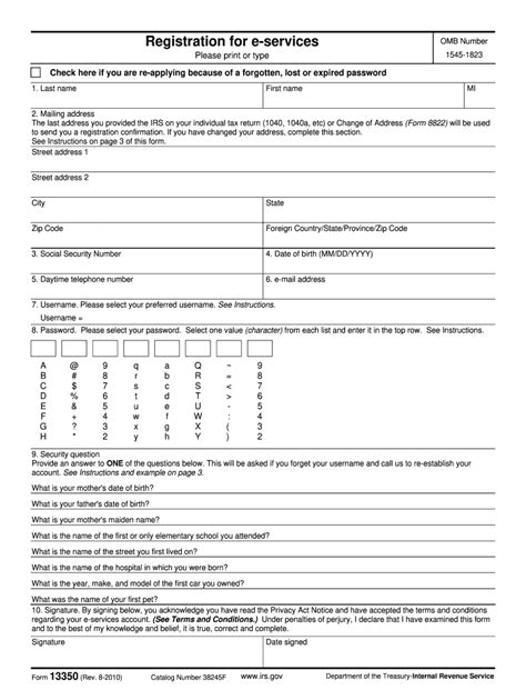 2010-2026 IRS Form 13350 - Fill Out, Sign & Share Online | pdfFiller