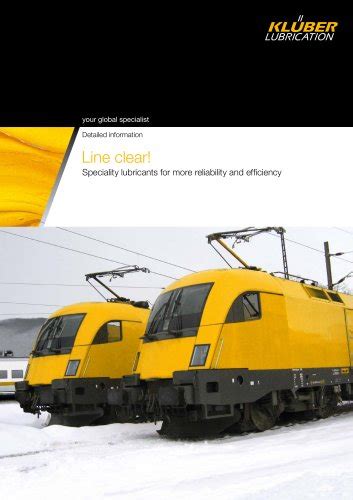 All Klüber Lubrication catalogs and technical brochures
