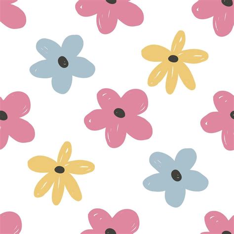 Cartoon Flower Pattern 的图像结果