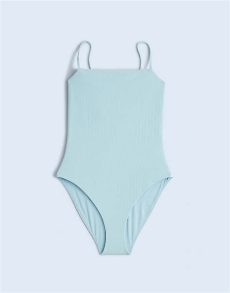 Square-Neck One-Piece Swimsuit | Madewell