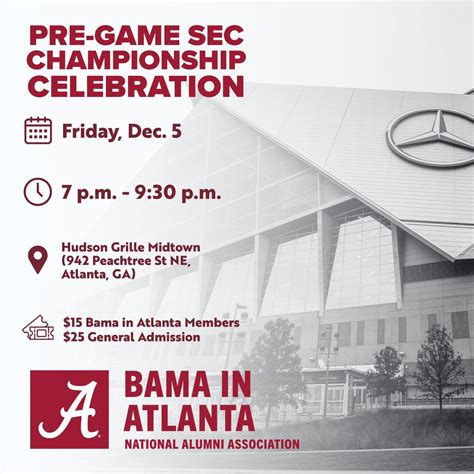PRE GAME SEC CHAMPIONSHIP CELEBRATION , Hudson Grille Midtown, Atlanta ...