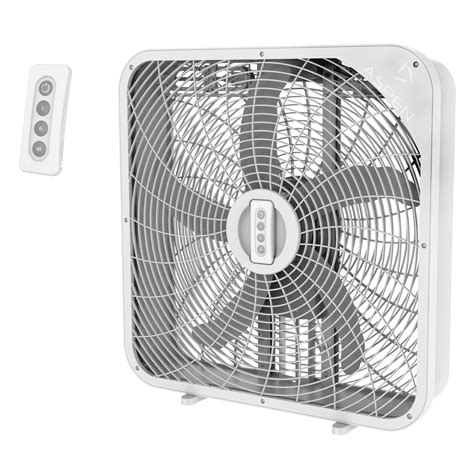 THE ASPEN 20 in. Box Fan with Remote Control - Quiet, Efficient Cooling ...
