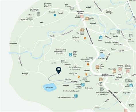 Paranjape The Rivolo at Forest Trails Location Map | Bhugaon, Pune