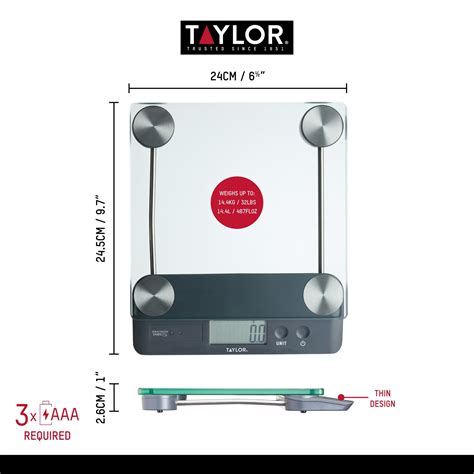 Kitchen scale, 14.4 kg - Taylor Pro | KitchenShop
