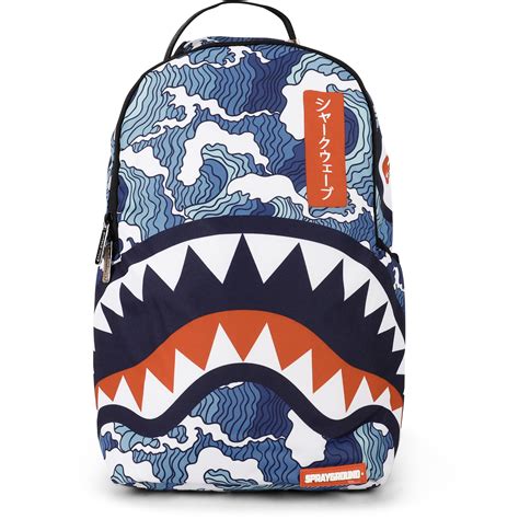 Sprayground Shark Sea School Backpack in Blue — BAMBINIFASHION.COM