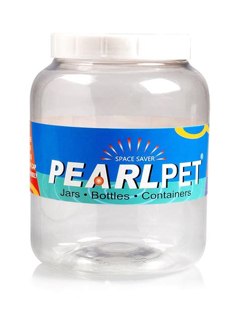Buy Pearlpet Plastic Martaban Pet Jar, 2Kg, Standard, Clear Online at ...