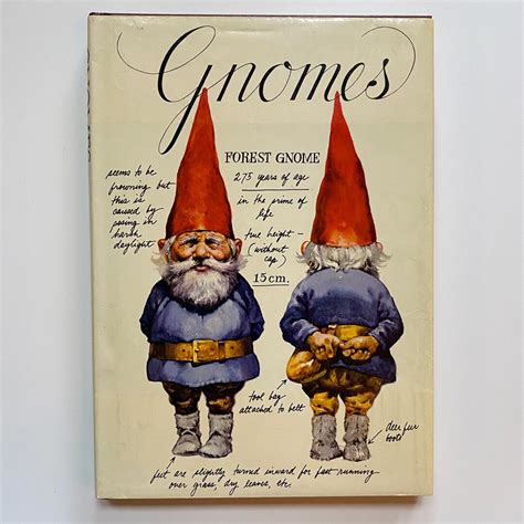 1977 Gnomes Book by Rien Poortvliet and Wil Huygen Original Hardcover ...