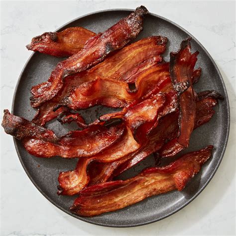 Brown-Sugar-Glazed Bacon Recipe | Epicurious