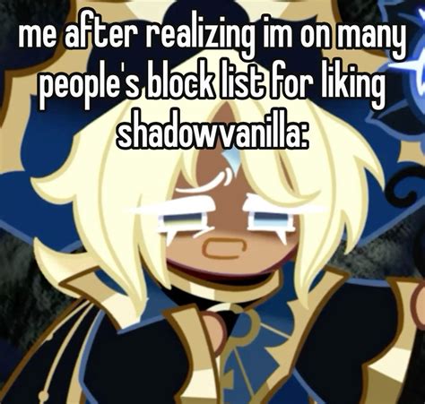 "shadowvanilla dni" im crashing out (why am i so sensitive HELPP) in 2025 | Cookie run, Fruity ...