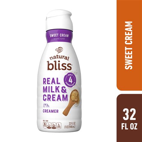 Coffee mate Natural Bliss Sweet Cream Flavored Liquid Coffee Creamer ...