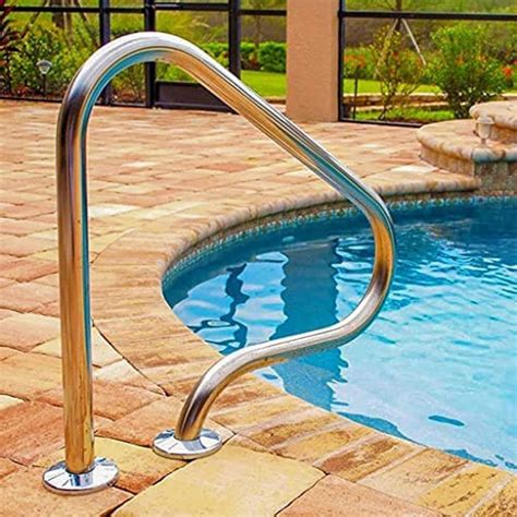 Amazon.com : MAZY·URBAN Swimming Pool Handrails, 3-Bend Swimming Pool ...