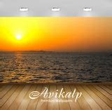 Avikalp Exclusive Awi5525 Golden Sunset Upon The Ocean Nature Full HD ...