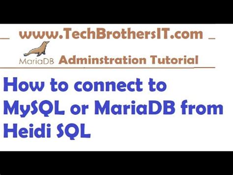 Image result for HeidiSQL Tutorial