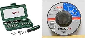 Bosch 66041612 Screwdriver bits Set (Black and Silver, 46-Pieces ...