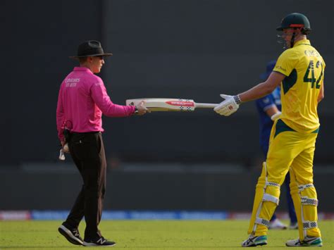 Cameron Green's bat went out of hand and went to the umpire