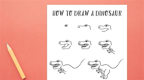 Image result for Dinosaur Drawing Tutorial