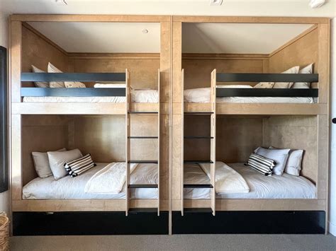 Modern Bunk Room With Built-in Bunk Beds Which Sleeps 8 - Etsy Hong Kong