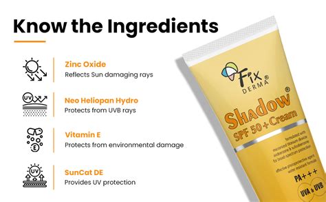 Fixderma Shadow Sunscreen SPF 50+ PA+++ Gel Broad Spectrum Sunscreen ...