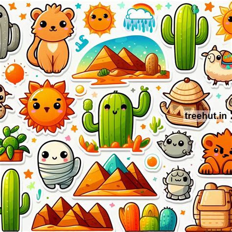 Printable Desert Stickers and 25 Geography Craft Activities for Kids ...