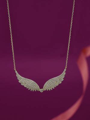 Buy Carlton London Premium Gold Toned Cubic Zirconia Studded Gold ...