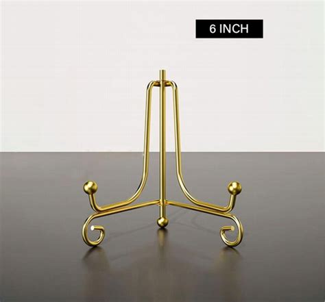 Golden Metal Foldable Display Stand - 6 inch