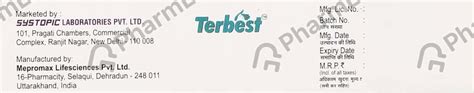 Terbest 1 % Cream (15): Uses, Side Effects, Price & Dosage | PharmEasy