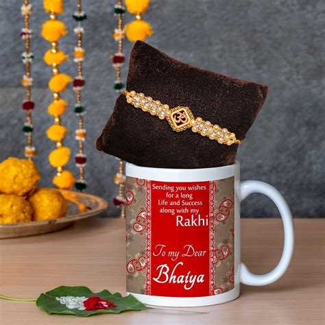 TIED RIBBONS Rakhi Gift Set for Brother with Mug, India | Ubuy