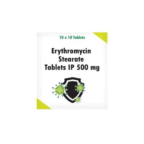 Supplier of Erythromycin Stearate Tablets I.P. 500mg in Delhi India