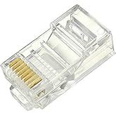 D-Link Cat 6 Rj 45 Cable Connector - Pack Of 100 Pieces,Silver : Amazon ...