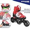 STRAUSS Blaze Adjustable Size Inline Skates | Skating Shoes for Boys ...
