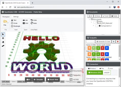 Image result for OpenBuilds Interface