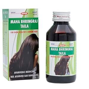 Buy Ganga Natural MahaBhringraj Hair Oil - Helps for Hair Growth ...