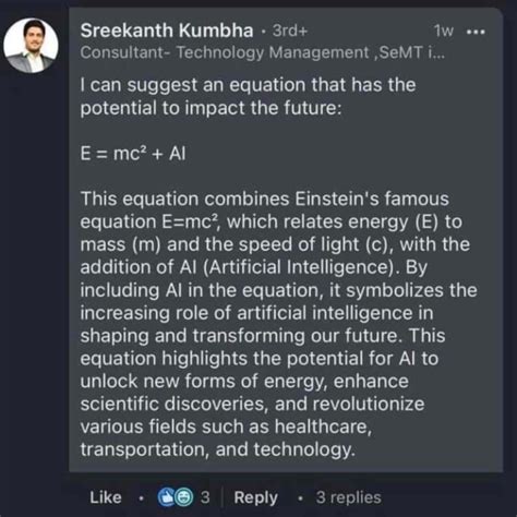 E = mc^2 + AI | Tech Industry - Blind