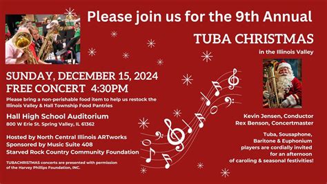 9th Annual Tuba Christmas in the Illinois Valley FREE concert, Hall ...