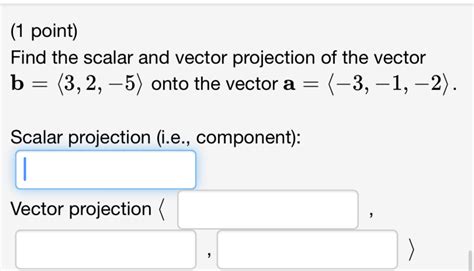 Image result for Scalar Projection Example