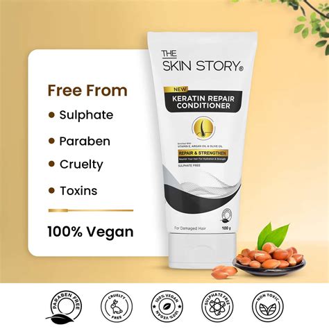 Buy THE SKIN STORY SULPHATE FREE KERATIN CONDITIONER, 100G Online & Get ...