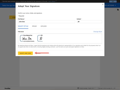 Image result for DocuSign Sample