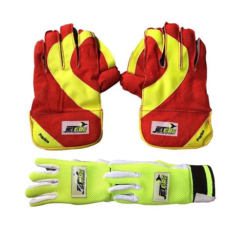 Buy JetFire Basic Practice Wicket Keeping Gloves Combo with Inner ...