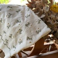 Buy Floral Cotton Embroidered Fabric,japanese Fabric,embroidered Fabric ...