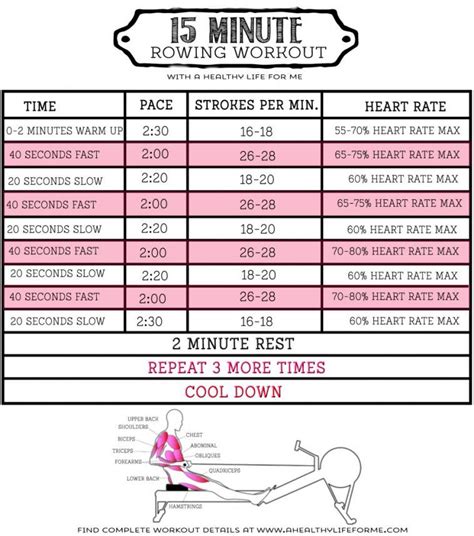 Image result for Rowing Machine Workout Program