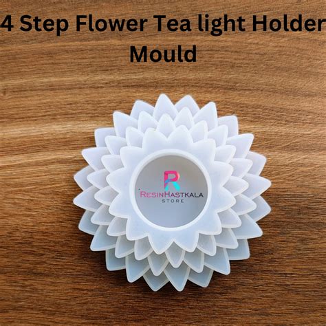 4 Step Flower T-light/ Candle Holder Mould – Resinhastkala Store