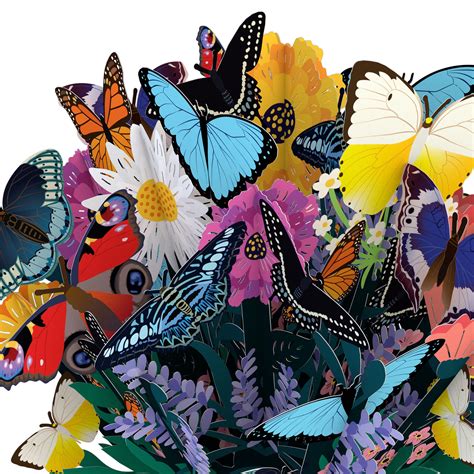 Buy Lovepop Butterfly Paper Flower Bouquet, 3D Pop Up Paper Flowers ...