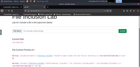 Try Hack Me File Inclusion 的图像结果